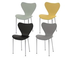 Stapelbare Stoelen – Eetkamerstoelen – Bureaustoelen – Kantinestoelen – Wachtruimte Stoelen – Set Van 4 – Ruimtebesparend – Makkelijk Schoon Te Maken