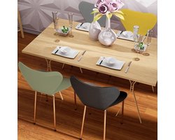 Stapelbare Stoelen – Eetkamerstoelen – Bureaustoelen – Kantinestoelen – Wachtruimte Stoelen – Set Van 4 – Ruimtebesparend – Makkelijk Schoon Te Maken