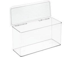 Stapelbare Transparante Box voor Keuken, 14 x 34 x 18 cm