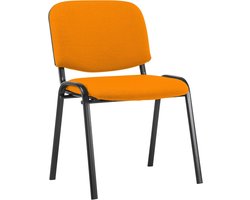 Stapelbare Vergaderstoel met Stoffen Bekleding voor Eetkamer of Kantoor