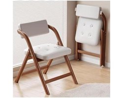 Stapelbare Vouwstoelen met Gewatteerde ZetelsModerne Dining Side Stoelen voor Evenementen Bijeenkomsten & PartijenRubber Houten BenenZitplaatsen Solut
