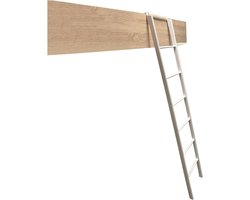 Stapelbed Ladder - Hoogslaper Klimhulp - Veilig de hoogte in - Uniek dubbellaags ontwerp - 1.8 meter - Zilver