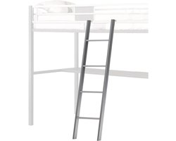 Stapelbed Ladder - Hoogslaper Ladder - Veilig Klimmen - Bredere Treden - 15 Meter - Zilver