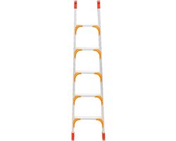 Stapelbed Ladder - Hoogslaper Trap - Veilig Klimmen - Sterke Draagkracht - 150cm Hoog - Zilver