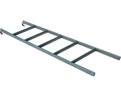 Stapelbed Ladder - Klimladder Hoogslaper - Veilig Klimmen - Stabiel Staal Ontwerp - 170 cm - Zilver