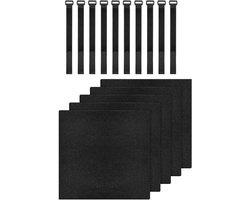 Stapelbed Ladder Pads - Hoogslaper Treden - Veilig Klimmen - Antislip Schuim - 5 Stuks - Zwart