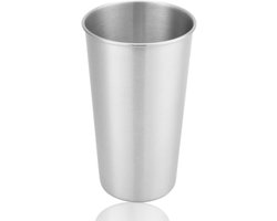 Stapelsgewijze RVS Bekers van 500ml, Duurzame Drinkbekers voor Kinderen en Volwassenen, Ideaal voor Thuis en Buitenactiviteiten