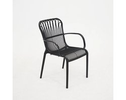 Stapelstoel Vita Madrid Zwart