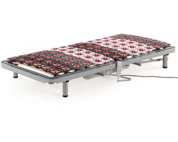 STAR - Elektrische lattenbodem - Lichtgrijs - 180 x 200 cm - Staal