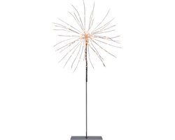 Star Trading LED decoratieve vloerlamp 'Firework', 120 LED's, zilver, warm wit, 50cm