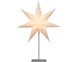 Star Trading ster met verlichting | Kerstdecoratievenster verlicht Kerstdecoratie binnen | Papieren ster verlicht | Kerstlamp| Poinsettia verlicht staand | Ster kerst vloerlamp