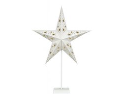 Star Trading ster met verlichting | Kerstdecoratievenster verlicht Kerstdecoratie binnen | Papieren ster verlicht | Kerstlamp| Poinsettia verlicht staand | Ster kerst vloerlamp
