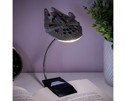 Star Wars Millennium Falcon Clip On Book Light – Officieel Gelicentieerde Disney Leeslamp, 3 Lichtmodi- Paladone