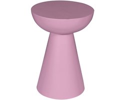StarFurn Bijzettafel Owen - Rond Roze Hout - 30x30x42cm