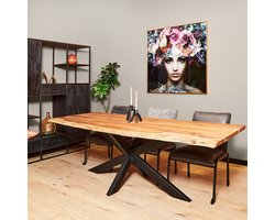 StarFurn Boomstamtafel Live Edge Naturel 200cm
