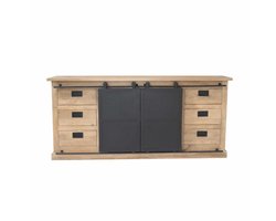 Starfurn Dressoir Fresno Mangohout – Naturel – 200x45x90 cm