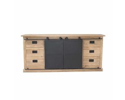 Starfurn Dressoir Fresno - Naturel Hout - 200x45x90cm