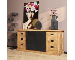 StarFurn Dressoir Nashville - Rechthoek Naturel Hout - 200x45x90cm