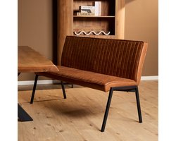 Starfurn Eetkamerbank Tivoli - Cognac Leer - 155x56x88cm