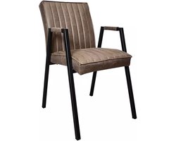 Starfurn Eetkamerstoel Tivoli met armleuning | Bull Brown