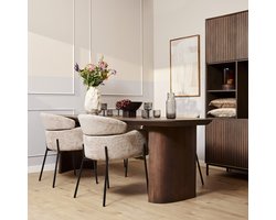 StarFurn Eetkamertafel Maré Mangohout 200cm