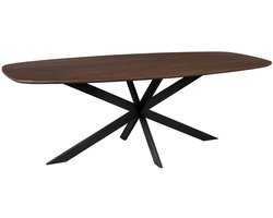 StarFurn Eettafel Ferris - Deens Ovaal Bruin Hout - 200x110x76cm