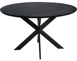 Starfurn - Eettafel Ferris - Zwart - 130x130x76 cm