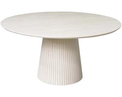 StarFurn Eettafel Solana Zand Mangohout Ø130cm