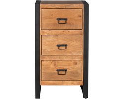 StarFurn Halkast Boaz - Naturel Hout - 3-Lades - 55x40x100cm