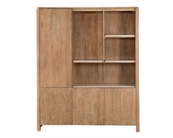 StarFurn Inlegplank Vakkenkast XL Dallas Beige Marmer Set van 4