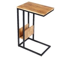 StarFurn Laptoptafel Slider - Rechthoek Naturel Hout - 48x32x72cm