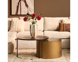 Starfurn - Salontafel Luna - Goud - 75x75x45 cm