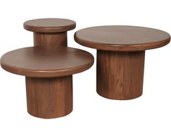 Starfurn - Salontafel Maya - Bruin - 70x70x45 cm