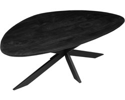 StarFurn Salontafel New York - Organisch Zwart Hout - 130x67x46cm
