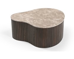 Starfurn Salontafel Nomi - Organisch Hout/Marmer - 84x73x34cm