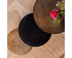 StarFurn Salontafel Set van 3 Xaro Rond Goud