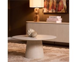 StarFurn Salontafel Solana Zand Mangohout 80cm