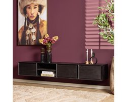 Starfurn - Tv meubel Ambiance - Zwart - 35x200x30 cm