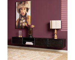 Starfurn - Tv meubel Ambiance - Zwart - 35x240x30 cm