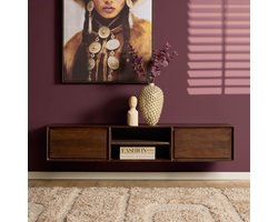 Starfurn Tv-meubel Ambiance - Zwevend - Bruin Hout - 160x35x30cm