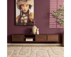 Starfurn Tv-meubel Ambiance - Zwevend - Bruin Hout - 200x35x30cm