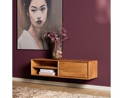 Starfurn Tv-meubel Ambiance - Zwevend - Naturel Hout - 120x35x30cm