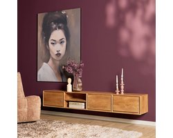 Starfurn Tv-meubel Ambiance - Zwevend - Naturel Hout - 200x35x30cm