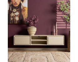 Starfurn Tv-meubel Ambiance - Zwevend - Zandkleur Hout - 160x35x30cm