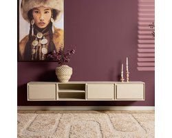 Starfurn Tv-meubel Ambiance - Zwevend - Zandkleur Hout - 200x35x30cm
