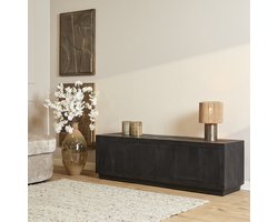 Starfurn - Tv meubel Brussel - Zwart - 42x150x46 cm