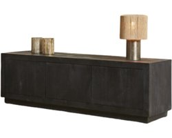 Starfurn - Tv meubel Brussel - Zwart - 42x150x46 cm