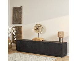 Starfurn - Tv meubel Brussel - Zwart - 42x200x46 cm