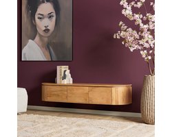 Starfurn Tv-meubel Excellent - Naturel Hout - 160x35x30cm