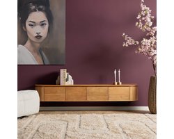 Starfurn Tv-meubel Excellent - Naturel Hout - 200x35x30cm